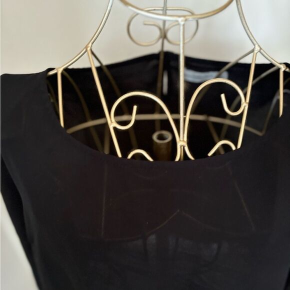 Abercrombie black long bell sleeve crewneck top size M - Picture 4 of 10